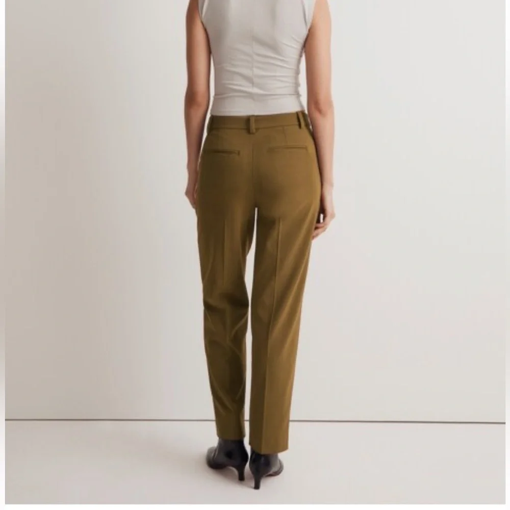 Madewell Fairbanks Pant Dark Olive Size 8​ - Picture 2 of 13